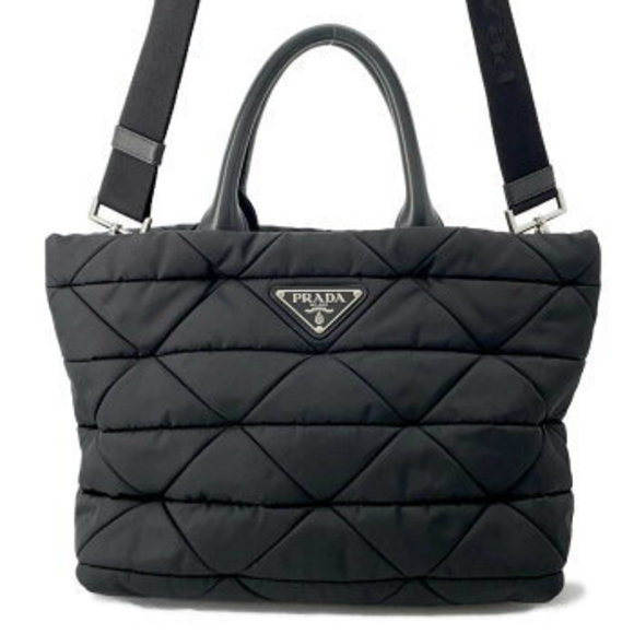 Prada Padded Re Nylon Handbag Black - Picture 1 of 8